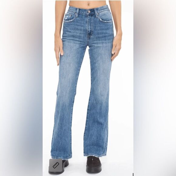 Revolve Pistola Stevie High Waist Flare Jeans in the color Seneca. 29 - Picture 2 of 13